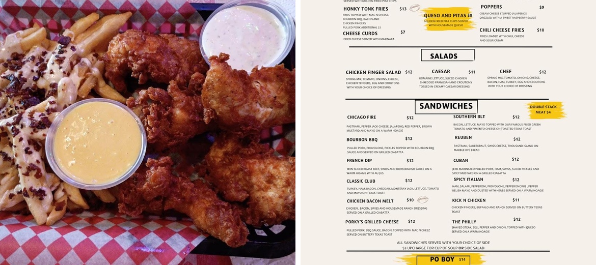Traditions Sports Deli Menu